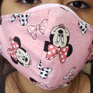 Minnie mouse face Mask